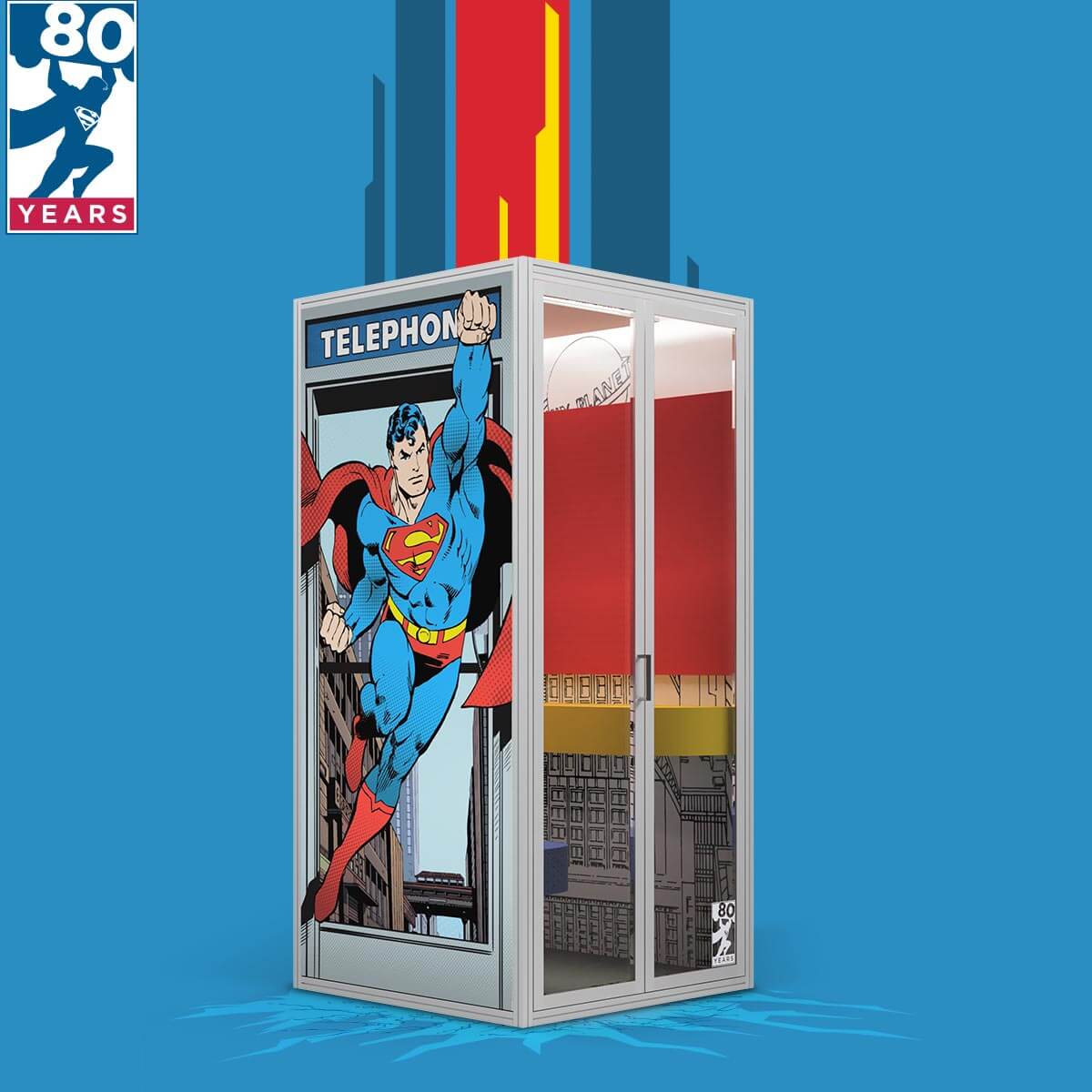 Superman Limited Edition Phone Booth from Cubicall