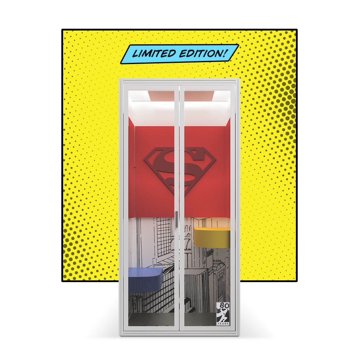 Superman Phone Booth Limited Edition Cubicall