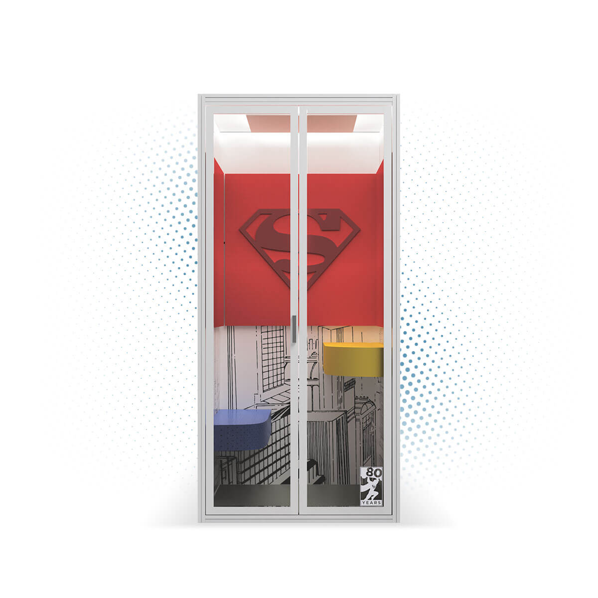 Superman booths promo space